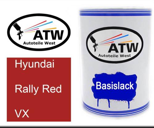 Hyundai, Rally Red, VX: 500ml Lackdose, von ATW Autoteile West.